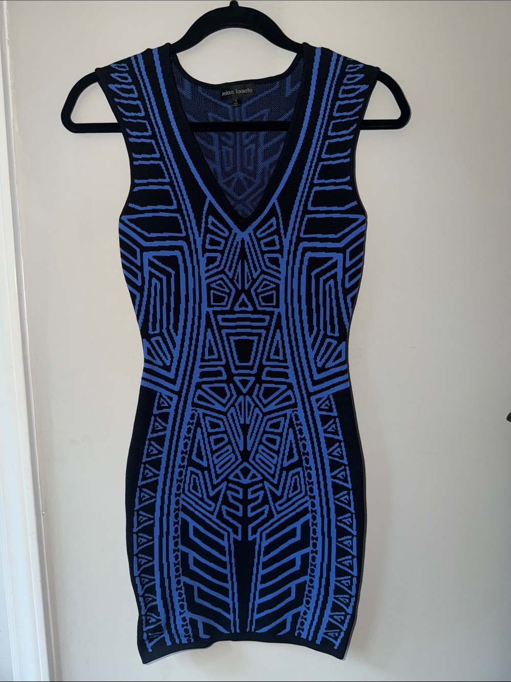 jealous tomato bodycon geometric dress